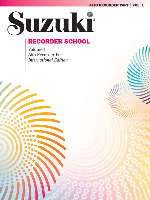 楽譜書籍・教則本 SUZUKI RECORDER SCHOOL ( ALTO RECORDER ) RECORDER PART, VOLUME 1 [BOOKM-89674]