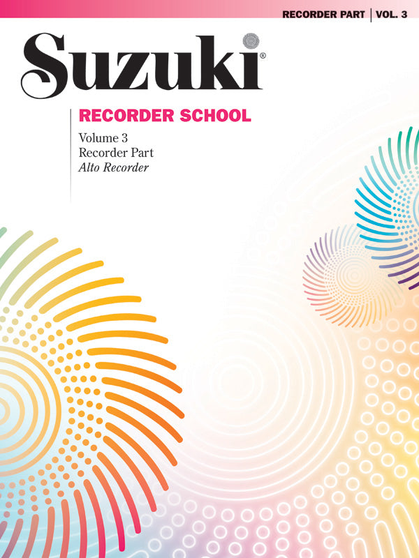 楽譜書籍・教則本 SUZUKI RECORDER SCHOOL ( ALTO RECORDER ) RECORDER PART, VOLUME 3 [BOOKM-89676]