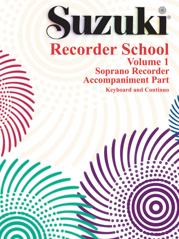 楽譜書籍・教則本 SUZUKI RECORDER SCHOOL ( SOPRANO RECORDER ) ACCOMPANIMENT, VOLUME 1 [BOOKM-89677]