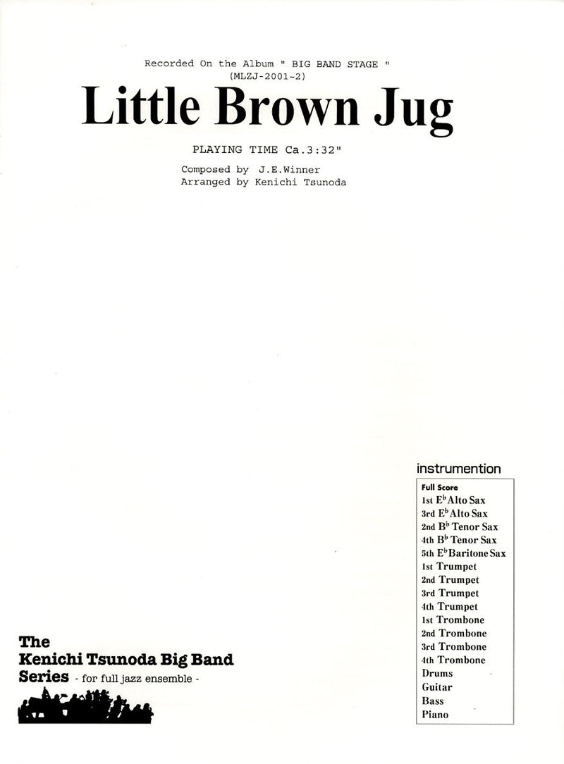 ビッグバンド 譜面セット LITTLE BROWN JUG 茶色の小瓶（リトル・ブラウン・ジャグ） [SHTB-37946]