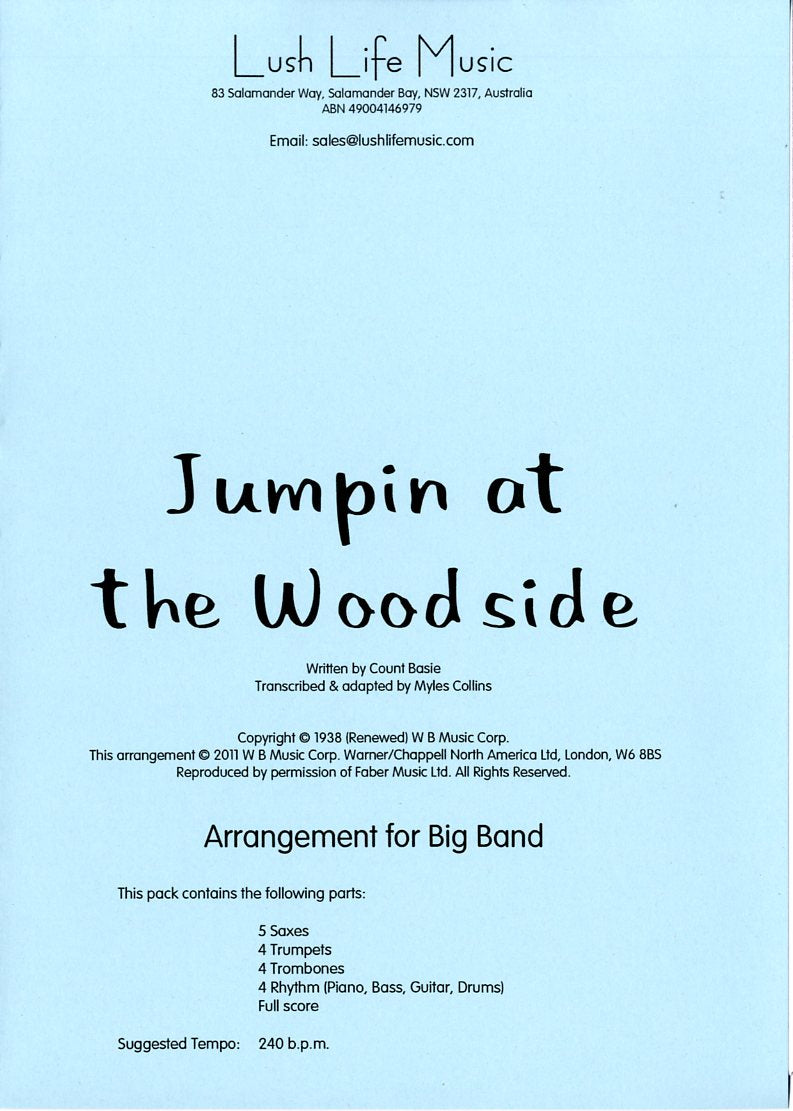 ビッグバンド 譜面セット JUMPIN' AT THE WOODSIDE ジャンピン・アット・ザ・ウッドサイド [SHTB-82073]