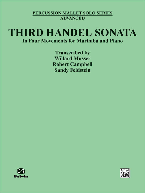 マレット譜面 THIRD HANDEL SONATA FOR MARIMBA AND PIANO [SHT-MLT-81075]