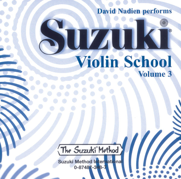 CD SUZUKI VIOLIN SCHOOL CD, VOLUME 3 [CD-76294]