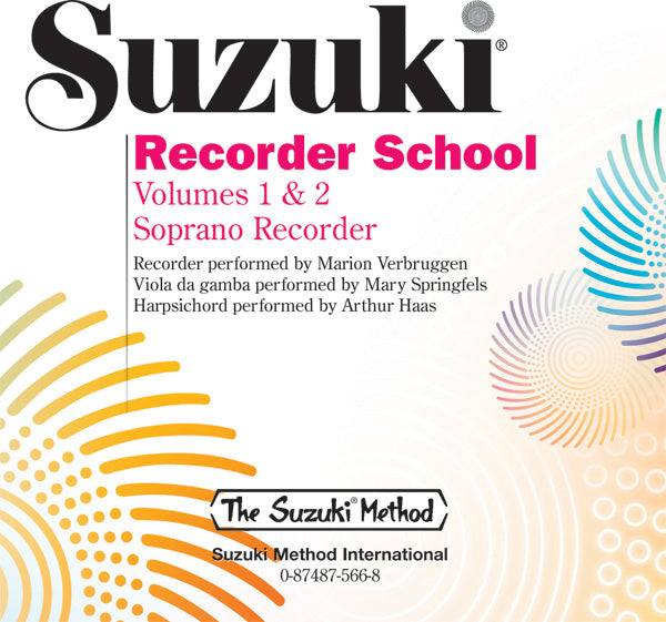 CD SUZUKI RECORDER SCHOOL ( SOPRANO RECORDER ) CD, VOLUME 1 & 2 [CD-89642]