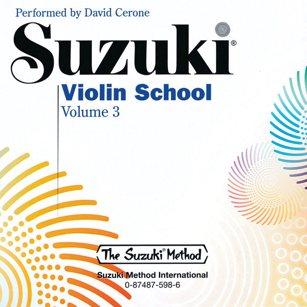 CD SUZUKI VIOLIN SCHOOL CD, VOLUME 3 [CD-76322]