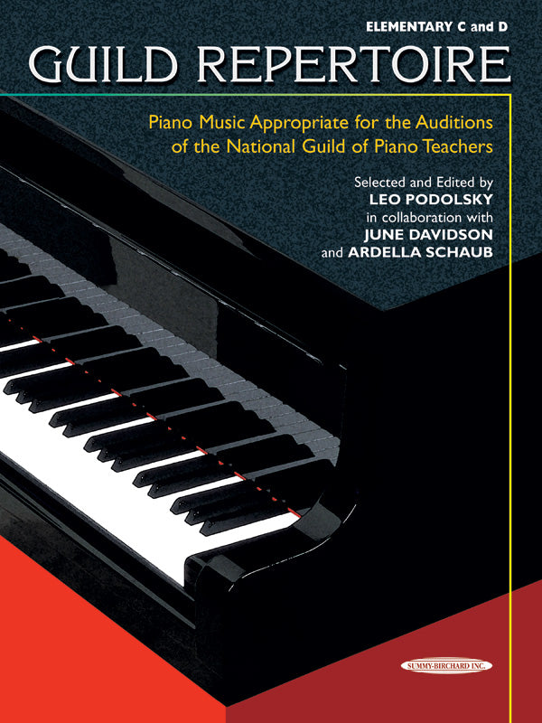 楽譜書籍・教則本 GUILD REPERTOIRE: PIANO MUSIC APPROPRIATE FOR THE AUDITIONS OF THE NATIONAL GUILD OF PIANO TEACHERS, ELEMENTARY C & D [BOOKM-92163]