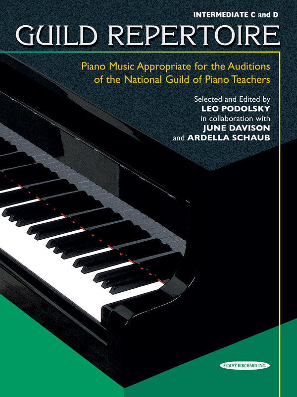 楽譜書籍・教則本 GUILD REPERTOIRE: PIANO MUSIC APPROPRIATE FOR THE AUDITIONS OF THE NATIONAL GUILD OF PIANO TEACHERS, INTERMEDIATE C & D [BOOKM-92166]