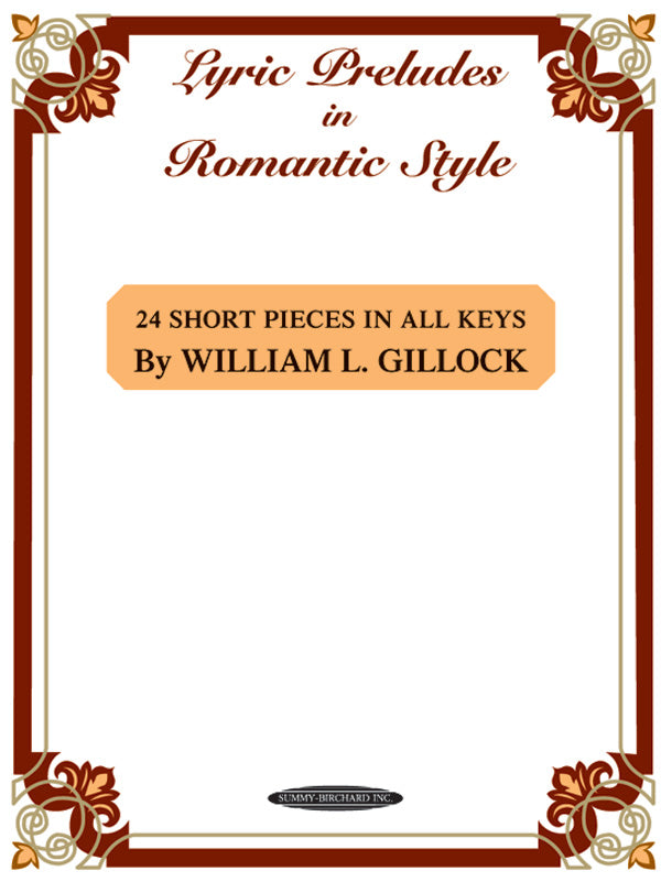 楽譜書籍・教則本 LYRIC PRELUDES IN ROMANTIC STYLE [BOOKM-92168]