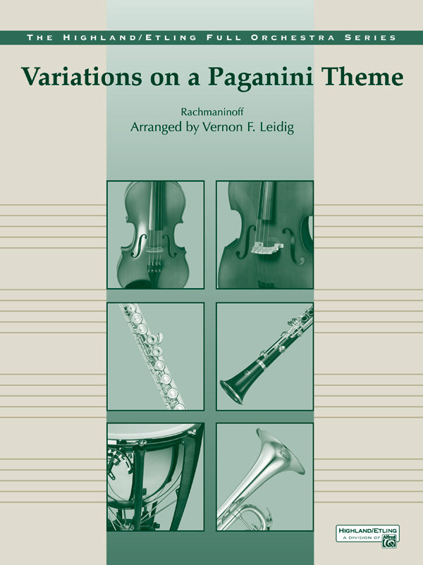 オーケストラ 譜面セット VARIATIONS ON A PAGANINI THEME [SHT-ORC-47175]