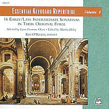 CD ESSENTIAL KEYBOARD REPERTOIRE, VOLUME 3 ( SONATINAS ) [CD-93314]