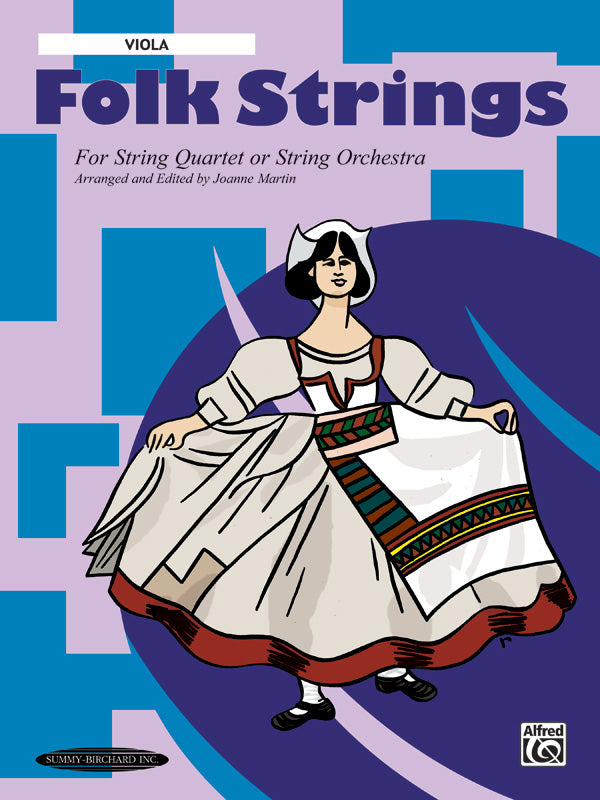 ストリング譜面 FOLK STRINGS FOR STRING QUARTET OR STRING ORCHESTRA - VIOLA PART [SHT-STR-77139]