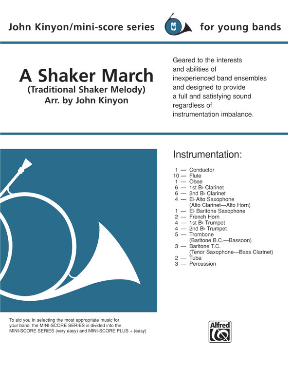 吹奏楽 譜面セット SHAKER MARCH, A シェイカー・マーチ [SHT-CBD-44092]