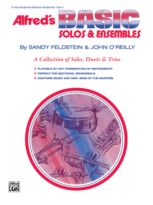 楽譜書籍・教則本 ALFRED'S BASIC SOLOS AND ENSEMBLES, BOOK 1 - ALTO SAX, BARITONE SAX [BOOKM-78301]