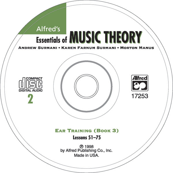 CD ALFRED'S ESSENTIALS OF MUSIC THEORY: EAR TRAINING CD 2 ( FOR BOOK 3 ) [CD-88535]