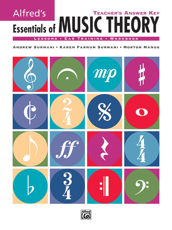書籍 ALFRED'S ESSENTIALS OF MUSIC THEORY: TEACHER'S ANSWER KEY [BOOK-88537]