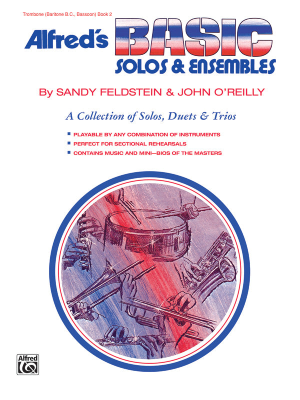 楽譜書籍・教則本 ALFRED'S BASIC SOLOS AND ENSEMBLES, BOOK 2 - TROMBONE, BARITONE B.C., BASSOON [BOOKM-78327]