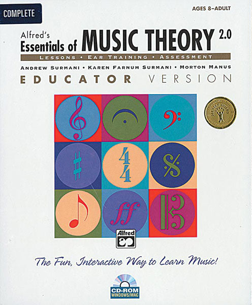 書籍 ALFRED'S ESSENTIALS OF MUSIC THEORY: SOFTWARE, VERSION 2.0 CD-ROM EDUCATOR VERSION, COMPLETE VOLUME [BOOK-88557]