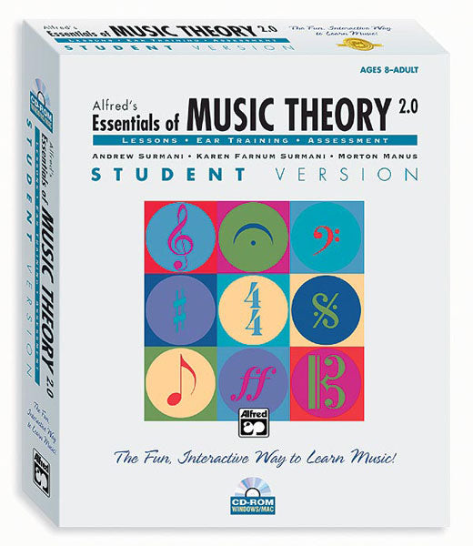 書籍 ALFRED'S ESSENTIALS OF MUSIC THEORY: SOFTWARE, VERSION 2.0 CD-ROM STUDENT VERSION, COMPLETE VOLUME [BOOK-88558]