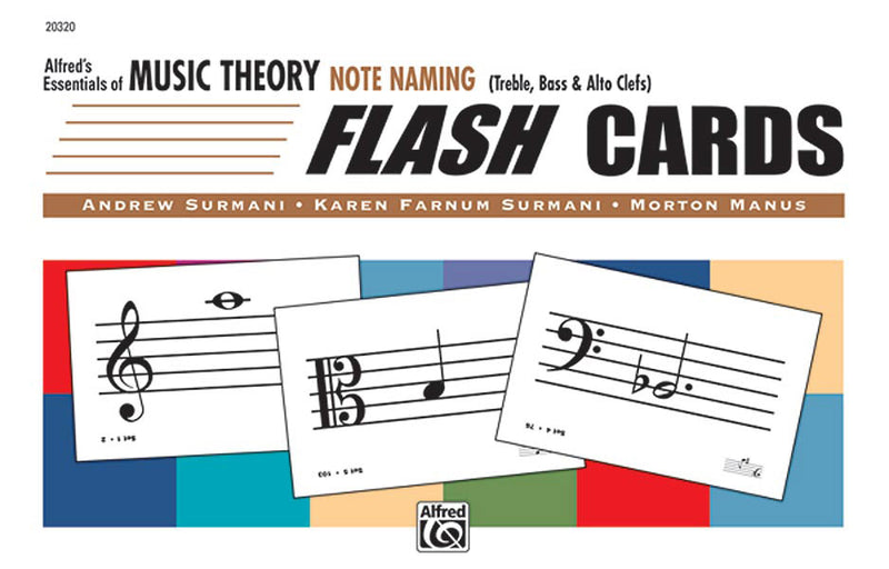 書籍 ALFRED'S ESSENTIALS OF MUSIC THEORY: FLASH CARDS -- NOTE NAMING [BOOK-88577]