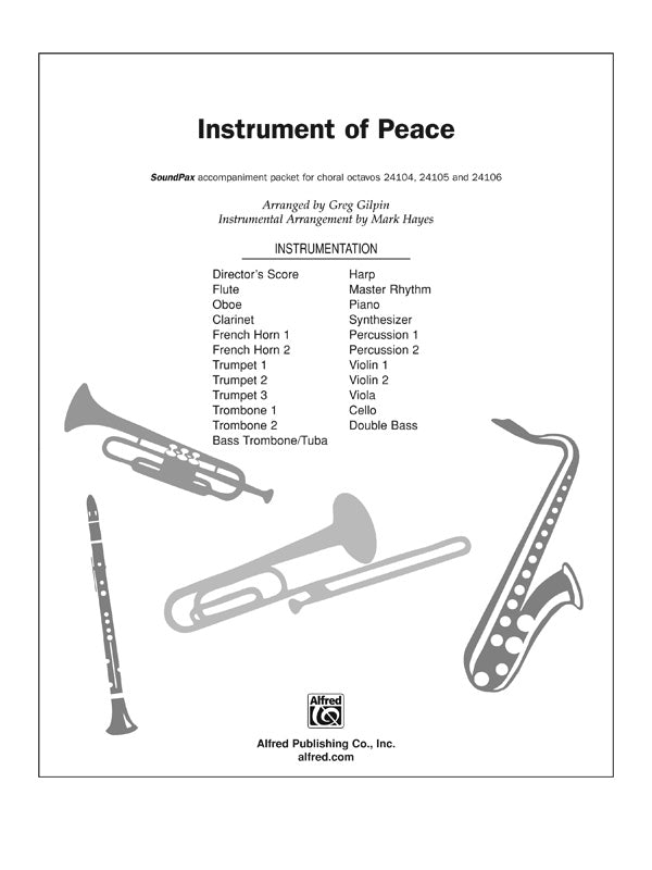 合唱 パート譜 INSTRUMENT OF PEACE - SOUNDPAX [SHT-CHO-PART-57182]