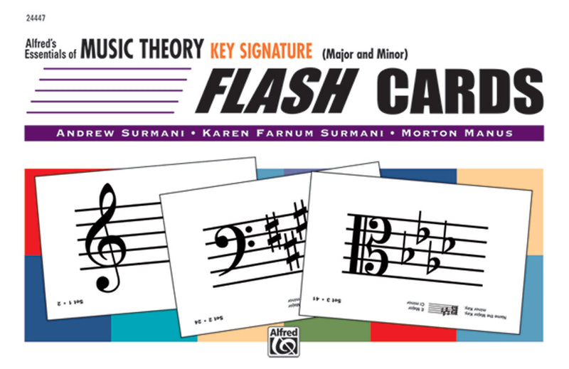 書籍 ALFRED'S ESSENTIALS OF MUSIC THEORY: FLASH CARDS -- KEY SIGNATURE [BOOK-88636]