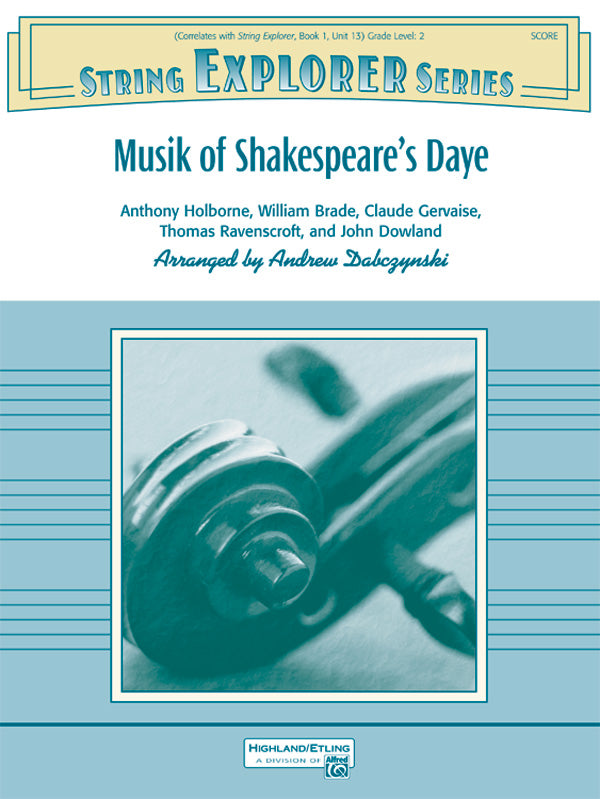 弦楽合奏 譜面セット MUSIK OF SHAKESPEARE'S DAYE ムジーク・オブ・シェイクスピアズ・デイ [SHT-STO-36531]