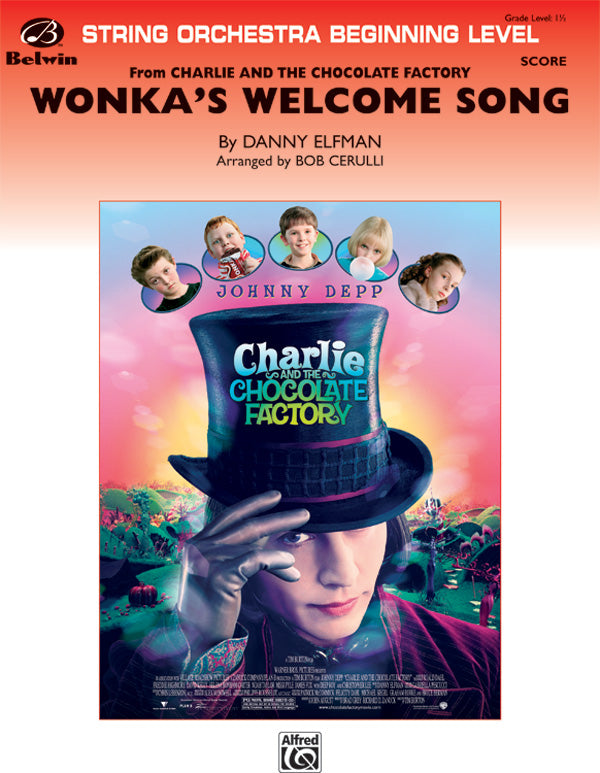 弦楽合奏 譜面セット WONKA'S WELCOME SONG ( FROM CHARLIE AND THE CHOCOLATE FACTORY ) ウォンカのウェルカム・ソング（『チャーリーとチョコレート工場』より） [SHT-STO-36589]