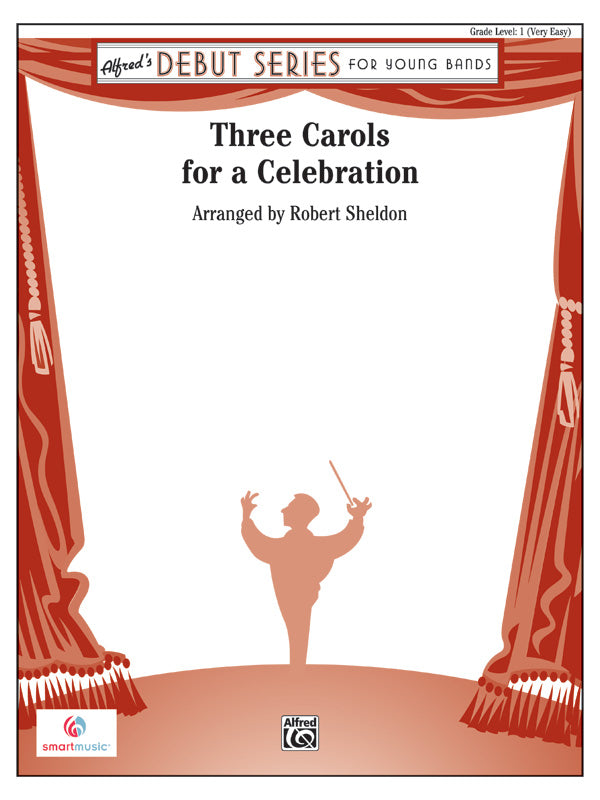 吹奏楽 譜面セット THREE CAROLS FOR A CELEBRATION スリー・キャロルズ・フォー・ア・セレブレイション [SHT-CBD-44590]