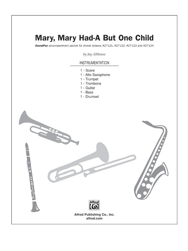 合唱 パート譜 MARY, MARY HAD-A BUT ONE CHILD - SOUNDPAX [SHT-CHO-PART-57753]