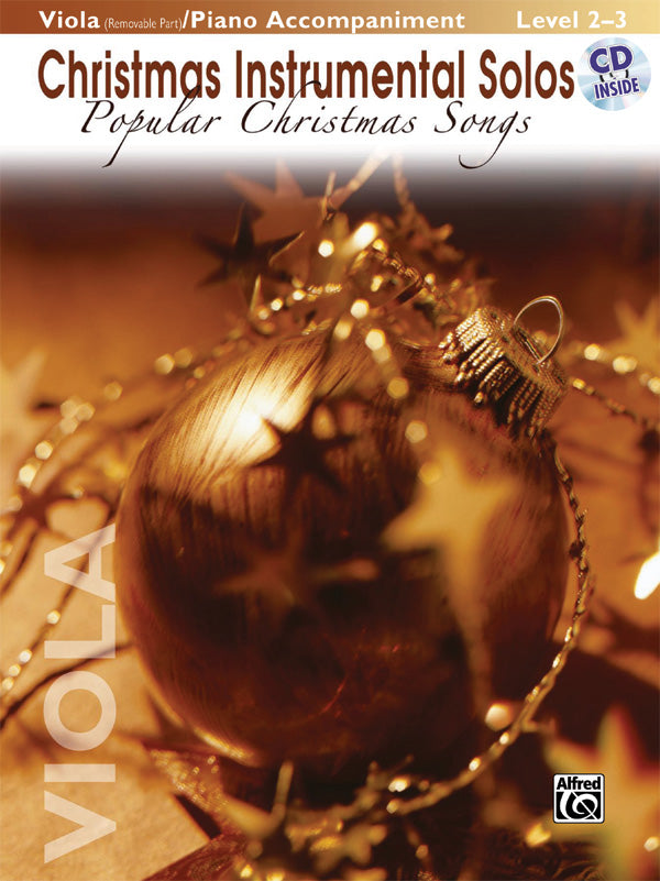 楽譜書籍・教則本 CHRISTMAS INSTRUMENTAL SOLOS: POPULAR CHRISTMAS SONGS FOR STRINGS - VIOLA ( WITH PIANO ACC. ) [BOOKM-89167]