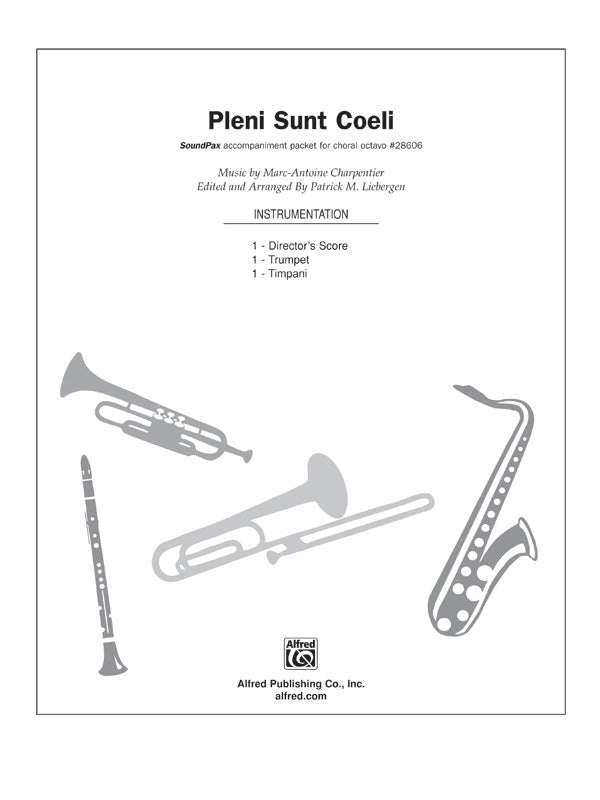 合唱 パート譜 PLENI SUNT COELI ( FROM "TE DEUM" ) - SOUNDPAX [SHT-CHO-PART-58237]