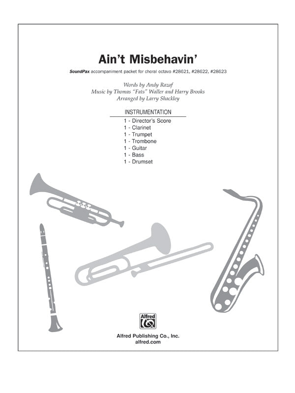 合唱 パート譜 AIN'T MISBEHAVIN' ( FROM THE MUSICAL "AIN'T MISBEHAVIN'" ) - SOUNDPAX [SHT-CHO-PART-58254]