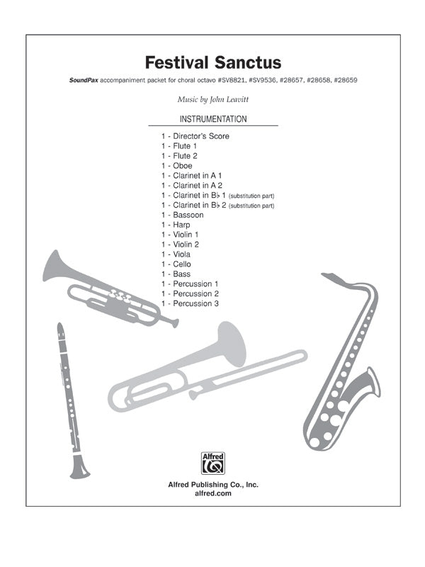合唱 パート譜 FESTIVAL SANCTUS - SOUNDPAX [SHT-CHO-PART-58282]