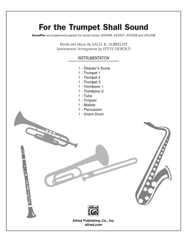 合唱 パート譜 FOR THE TRUMPET SHALL SOUND - SOUNDPAX [SHT-CHO-PART-58789]