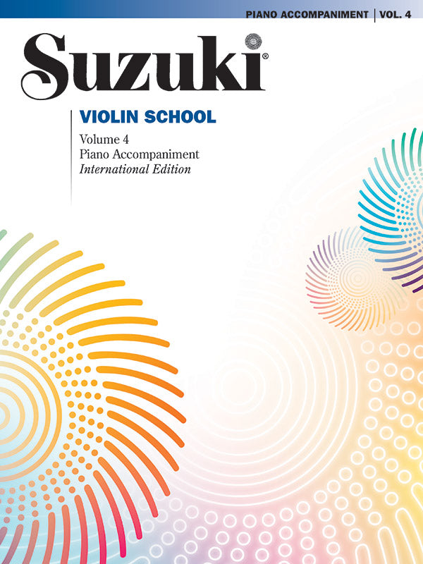 ストリング譜面 SUZUKI VIOLIN SCHOOL PIANO ACC., VOLUME 4 [SHT-STR-76780]