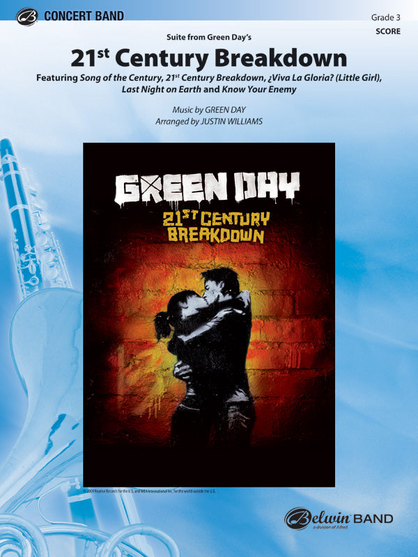 吹奏楽 譜面セット "21ST CENTURY BREAKDOWN" - SUITE FROM GREEN DAY'S 『２１ｓｔ・センチュリー・ブレイクダウン』 [SHT-CBD-53435]
