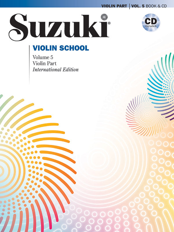 ストリング譜面 SUZUKI VIOLIN SCHOOL VIOLIN PART & CD, VOLUME 5 [SHT-STR-76804]