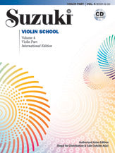 ストリング譜面 SUZUKI VIOLIN SCHOOL VIOLIN PART & CD, VOLUME 4 ( ASIAN EDITION ) [SHT-STR-76853]