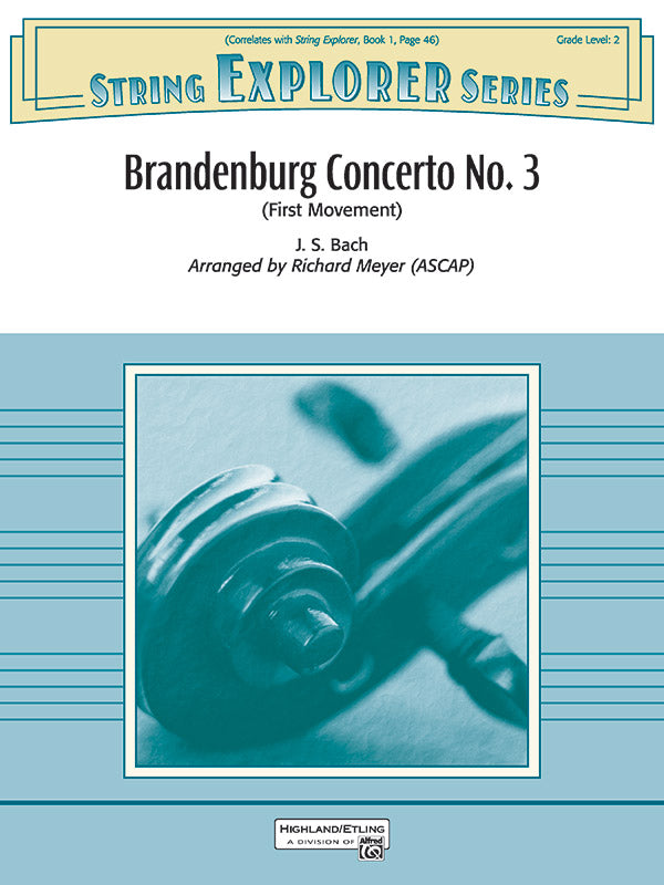弦楽合奏 譜面セット BRANDENBURG CONCERTO NO. 3 ( FIRST MOVEMENT ) ブランデンブルグ協奏曲 第３番 第一楽章 [SHT-STO-63060]