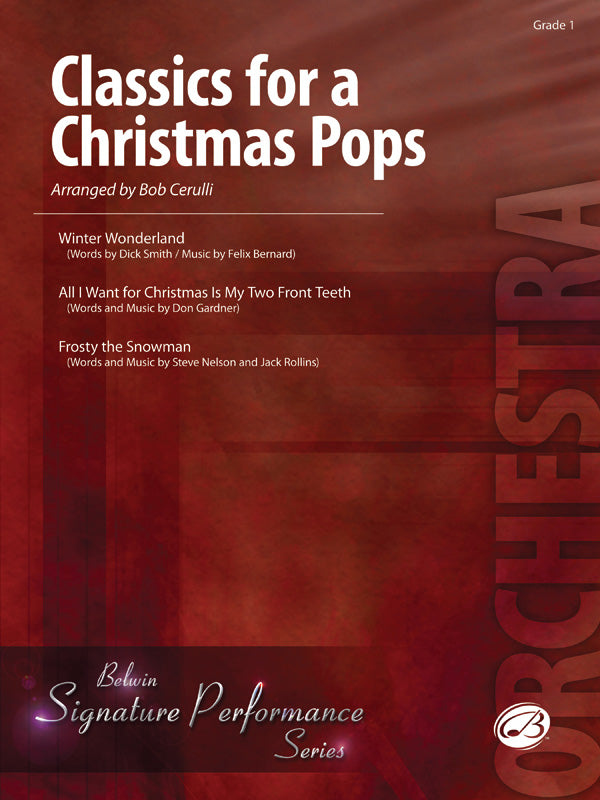 弦楽合奏 譜面セット CLASSICS FOR A CHRISTMAS POPS, LEVEL 1 [SHT-STO-53640]