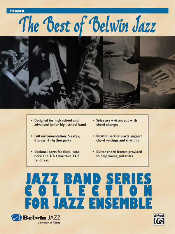 ビッグバンド パート譜 BEST OF BELWIN JAZZ: JAZZ BAND COLLECTION FOR JAZZ ENSEMBLE - PIANO ベスト・オブ・ベルウィン・ジャズ：ジャズバンド・コレクション ピアノ [SHTB-PART-53722]