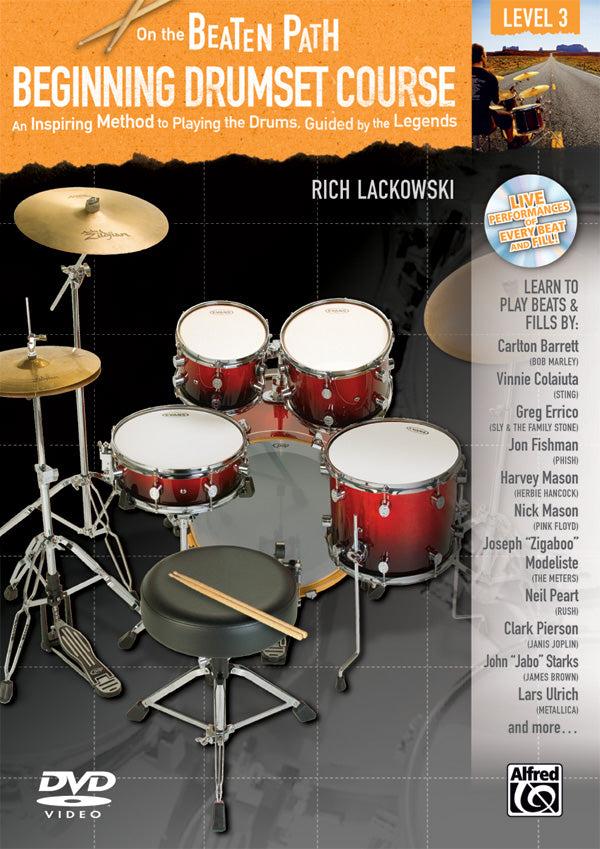 DVD ON THE BEATEN PATH: BEGINNING DRUMSET COURSE, LEVEL 3 [DVD-81359]