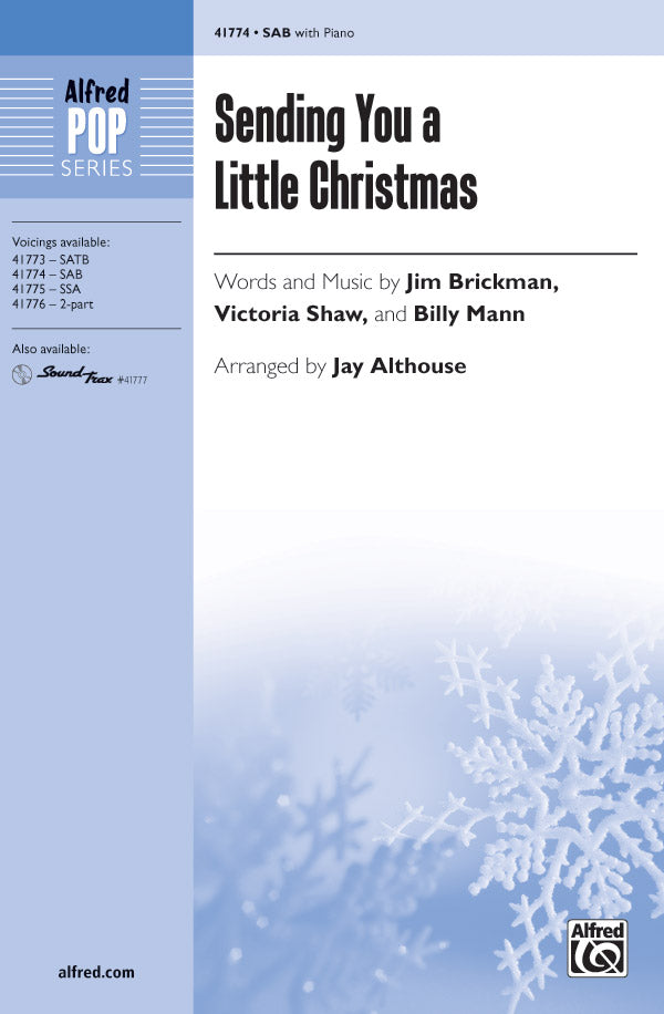 合唱 パート譜 SENDING YOU A LITTLE CHRISTMAS ( VOICING : SAB ) [SHT-CHO-PART-99392]