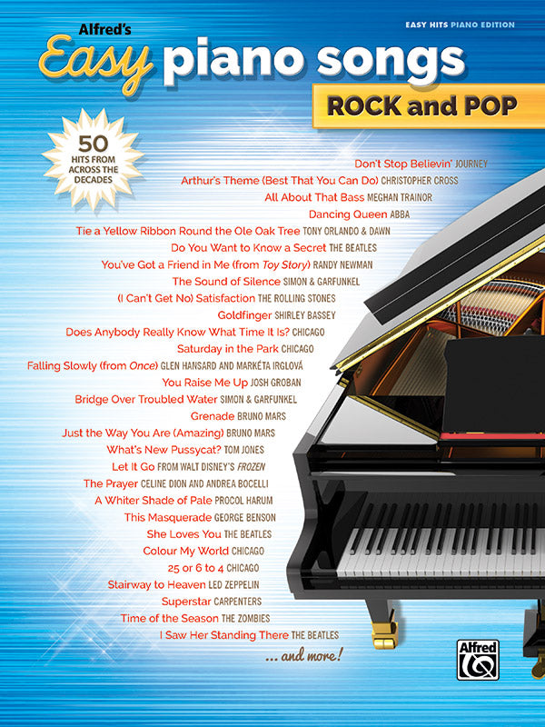 楽譜書籍・教則本 ALFRED'S EASY PIANO SONGS: ROCK AND POP [BOOKM-103228]
