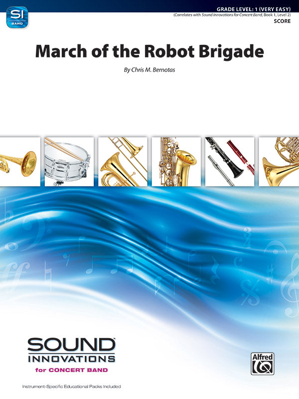 吹奏楽 譜面セット MARCH OF THE ROBOT BRIGADE [SHT-CBD-105340]