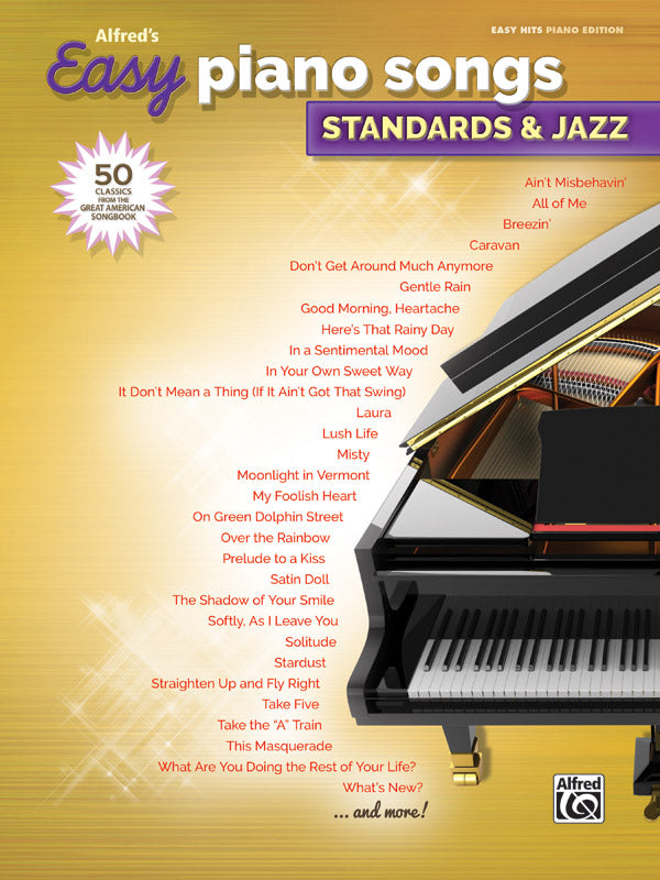 楽譜書籍・教則本 ALFRED'S EASY PIANO SONGS: STANDARDS & JAZZ [BOOKM-105354]