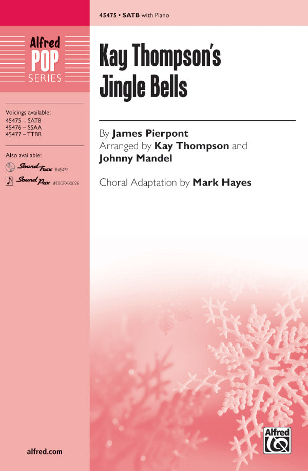 合唱 パート譜 KAY THOMPSON'S JINGLE BELLS ( VOICING : SATB ) [SHT-CHO-PART-105380]
