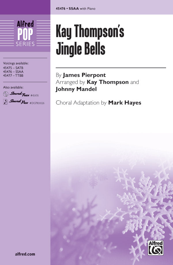 合唱 パート譜 KAY THOMPSON'S JINGLE BELLS ( VOICING : SSAA ) [SHT-CHO-PART-105381]