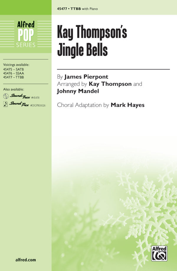 合唱 パート譜 KAY THOMPSON'S JINGLE BELLS ( VOICING : TTBB ) [SHT-CHO-PART-105382]
