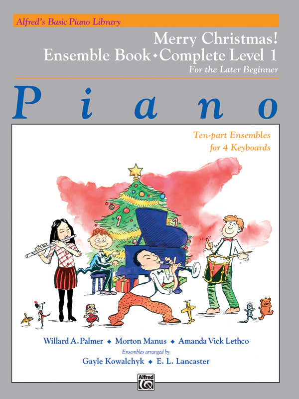 楽譜書籍・教則本 ALFRED'S BASIC PIANO COURSE: MERRY CHRISTMAS! ENSEMBLE, COMPLETE BOOK 1 ( 1A / 1B ) [BOOKM-92857]